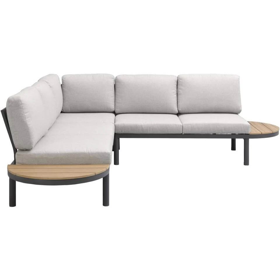 Loungebank Soulac - Antraciet - 81x243x71,5 Cm 6 Loungebank Soulac - Antraciet - 81x243x71,5 Cm - Afbeelding 4