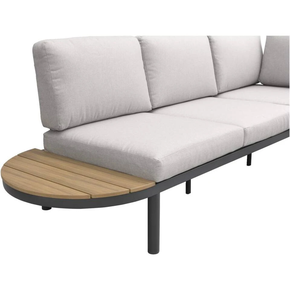 Loungebank Soulac - Antraciet - 81x243x71,5 Cm 7 Loungebank Soulac - Antraciet - 81x243x71,5 Cm - Afbeelding 5