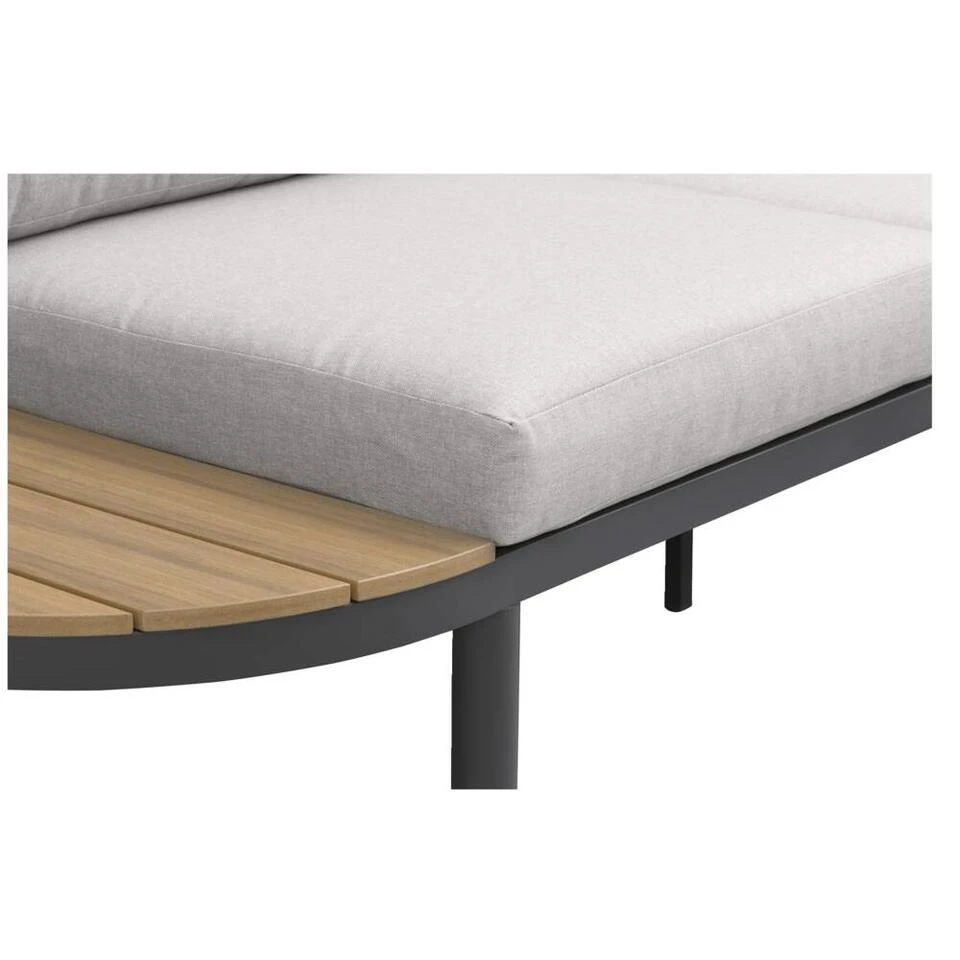 Loungebank Soulac - Antraciet - 81x243x71,5 Cm 8 Loungebank Soulac - Antraciet - 81x243x71,5 Cm - Afbeelding 6
