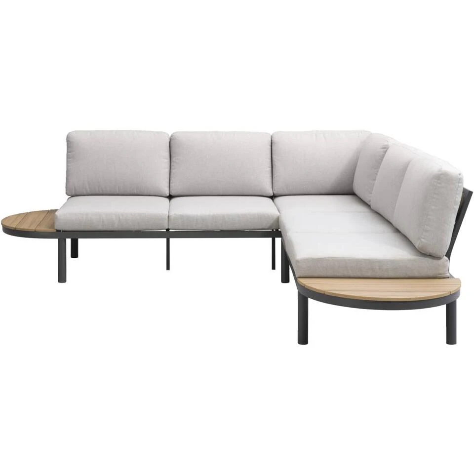 Loungebank Soulac - Antraciet - 81x243x71,5 Cm 3 Loungebank Soulac - Antraciet - 81x243x71,5 Cm