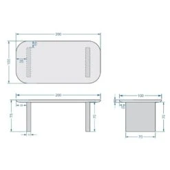 Tuintafel Deens Ovaal - Wit Betonlook - 240x100x75cm - Maya 17 Tuintafel Deens Ovaal - Wit Betonlook - 240x100x75cm - Maya -Geselecteerde Tuinmeubelwinkel 51b0bb1734674885b7498b2b7dd558b3