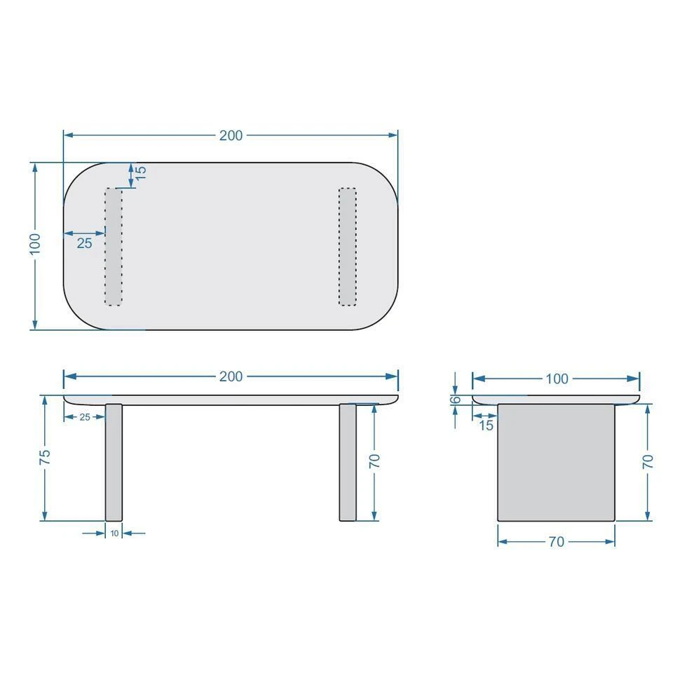 Tuintafel Deens Ovaal - Wit Betonlook - 240x100x75cm - Maya 10 Tuintafel Deens Ovaal - Wit Betonlook - 240x100x75cm - Maya - Afbeelding 8