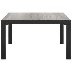 VidaXL - Tuintafel - Grijs - DPC En Staal - 55 X 55 X 31 Cm -Geselecteerde Tuinmeubelwinkel 51f95111f9874af48232fda862df106b