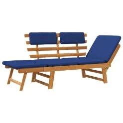 VidaXL - Tuinbank - Blauw - Acaciahout - 190 Cm - 2-in-1 - Met Kussen 18 VidaXL - Tuinbank - Blauw - Acaciahout - 190 Cm - 2-in-1 - Met Kussen -Geselecteerde Tuinmeubelwinkel 558163cb241d4e3c868a507edee026d5