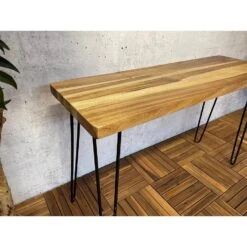 Sens-Line - Suarez Bijzettafel - Tuintafel - 118cm - Bruin -Geselecteerde Tuinmeubelwinkel 57983114242e4964be05b18a15c20bdd