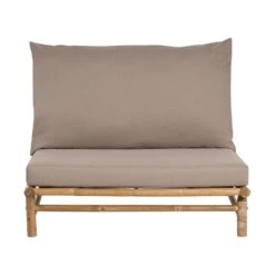 TODI - Fauteuil Set Van 2 - Lichthout/Taupe - Bamboe -Geselecteerde Tuinmeubelwinkel 57aeb444204f4fb68cb034f104662cd7