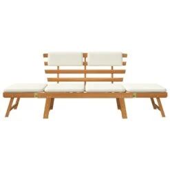 VidaXL - Tuinbank - Crème - Acaciahout - 190 Cm - 2-in-1 - Met Kussen 15 VidaXL - Tuinbank - Crème - Acaciahout - 190 Cm - 2-in-1 - Met Kussen -Geselecteerde Tuinmeubelwinkel 57e349dd74454644bcd6fc1fd5b0e580