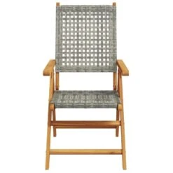 VidaXL - Tuinstoelen - Grijs - Acaciahout En Poly Rattan - 2 Stuks -Geselecteerde Tuinmeubelwinkel 57e7d2e4dabc4b06ac760b7099b1c03d