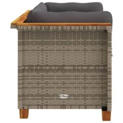 VidaXL - Tuinbank - Grijs - Poly Rattan - 2 Stuks -Geselecteerde Tuinmeubelwinkel 59ebecda127848f19d0a7abfed6228af