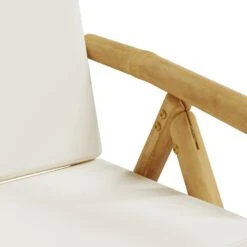 VidaXL - Inklapbare Tuinstolen - Kussens - Bruin - Bamboe - 2 Stuks -Geselecteerde Tuinmeubelwinkel 5a00683c7f104813ad9fb1220ad611e2