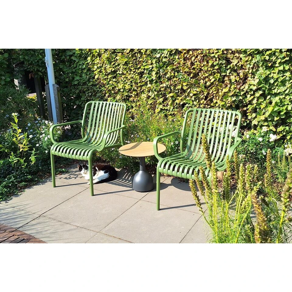 Stripe Loungestoel - Mosgroen 5 Stripe Loungestoel - Mosgroen - Afbeelding 3