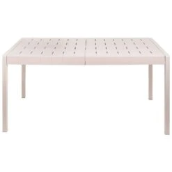 BARTICA - Tuintafel - Beige - 154 X 84 Cm - Synthetisch Materiaal -Geselecteerde Tuinmeubelwinkel 5c55e54b64e443b89401e2d75c71f3ef
