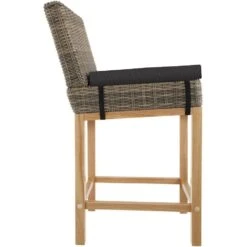 Tectake Wicker Bartafel Lovas Met 4 Stoelen Latina, Natuur -Geselecteerde Tuinmeubelwinkel 5c78cbce875844f78e36c9f534f3ba8b 1