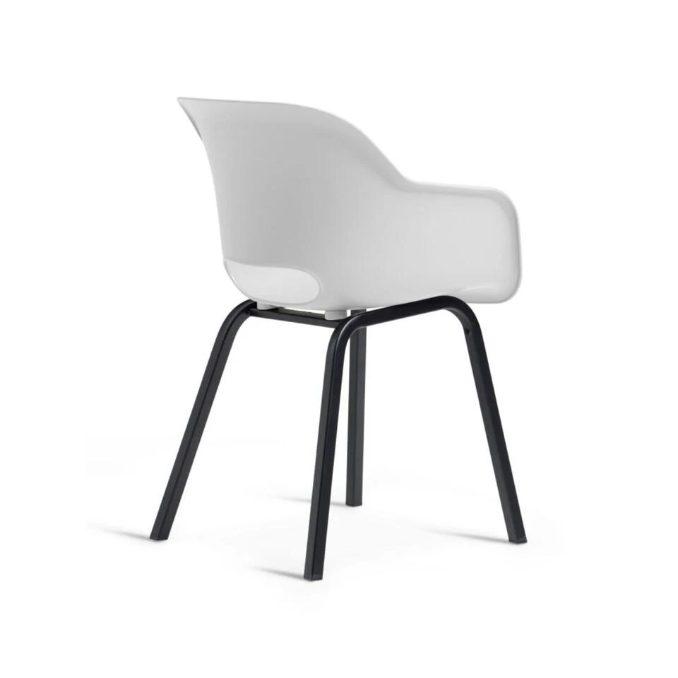 Keter Noa Tuinstoel - 2 Stuks - 55x56.5x80cm - Metalen Onderstel - Wit 6 Keter Noa Tuinstoel - 2 Stuks - 55x56.5x80cm - Metalen Onderstel - Wit - Afbeelding 4