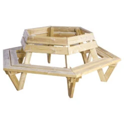 Sens-Line - Bodin Boombank - 227x227x88cm - Hout -Geselecteerde Tuinmeubelwinkel 616e14bd517047048ddb004469e44ef8