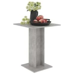 VidaXL Bistrotafel 60x60x75 Cm Spaanplaat Betongrijs -Geselecteerde Tuinmeubelwinkel 626d2d8b3f0c4adb84a402a483f51cfe
