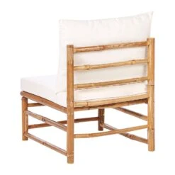 CERRETO - 1-zits Module - Wit - Bamboe -Geselecteerde Tuinmeubelwinkel 63f7d7fbac1547ea9e99d8c50bc0c9b1