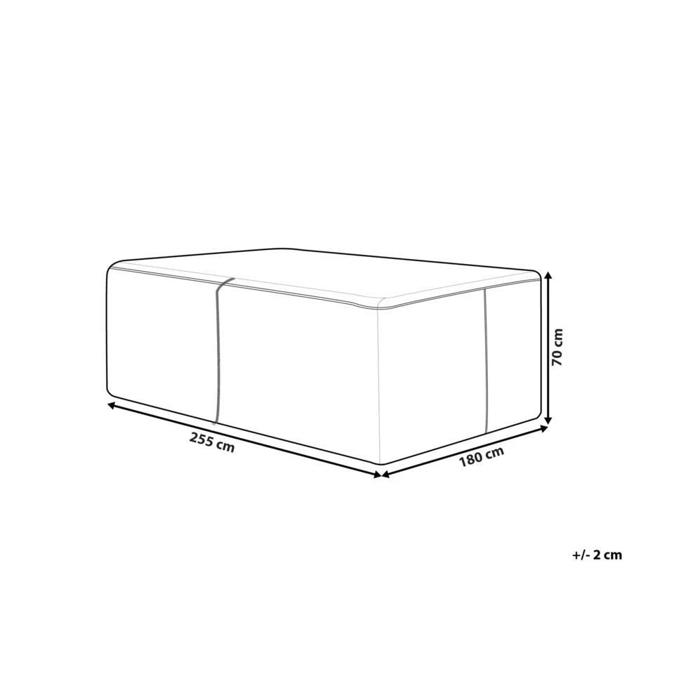 CHUVA - Beschermhoes - Zwart - 255 X 180 X 70 Cm - Polyester 6 CHUVA - Beschermhoes - Zwart - 255 X 180 X 70 Cm - Polyester - Afbeelding 4