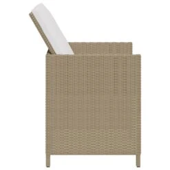 VidaXL - Tuinstoelen - Beige - 4 Stuks - Met Kussens -Geselecteerde Tuinmeubelwinkel 67b4e234944e40b5bbb47cbbafccb1a6