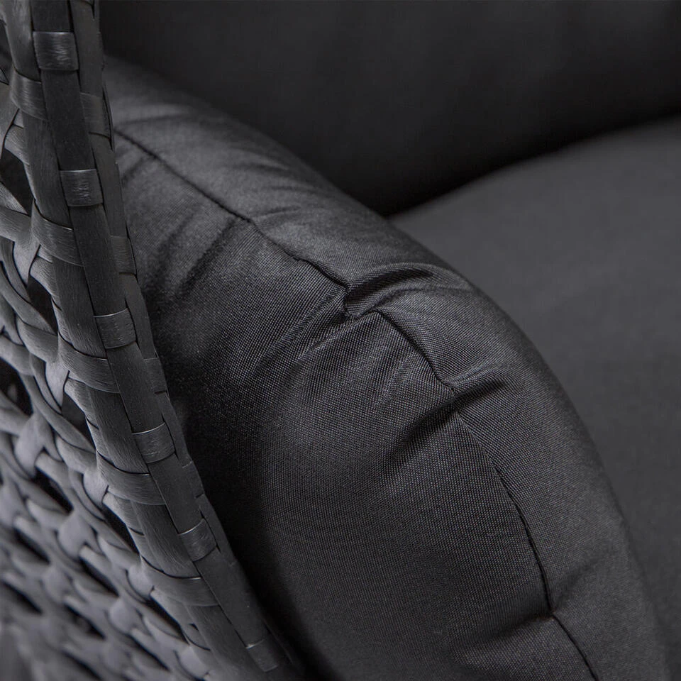 Merkloos HOME DELUXE Polyrotan Hangstoel TWIN Zwart Met Regenhoes 9 Merkloos HOME DELUXE Polyrotan Hangstoel TWIN Zwart Met Regenhoes - Afbeelding 7