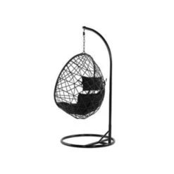 Beliani Hangstoel ALATRI - Zwart Pe Rotan 9 Beliani Hangstoel ALATRI - Zwart Pe Rotan -Geselecteerde Tuinmeubelwinkel 740930f9a7a5469cb5aed455cdeff53d