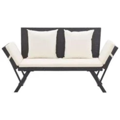 VidaXL Tuinbank Met Kussens 176 Cm Poly Rattan Zwart -Geselecteerde Tuinmeubelwinkel 7b0f4fed603a4033baa58e3ab63907fd