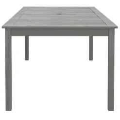 VidaXL - Tuintafel - Grijs - Massief Acaciahout - 200 X 100 X 75 Cm -Geselecteerde Tuinmeubelwinkel 7e921c39987544ef9a793446222c929e