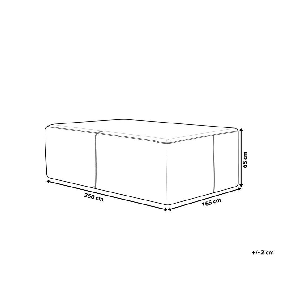 CHUVA - Beschermhoes Voor Loungeset SANO - Grijs - Polyester 4 CHUVA - Beschermhoes Voor Loungeset SANO - Grijs - Polyester - Afbeelding 2