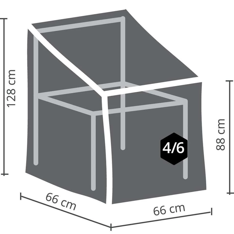Outdoor Covers Premium Hoes - Stapelstoel - 128x66x66 Cm 5 Outdoor Covers Premium Hoes - Stapelstoel - 128x66x66 Cm - Afbeelding 3