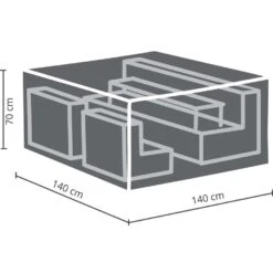 Outdoor Covers Premium Hoes - Loungeset S - 70x140x140 Cm -Geselecteerde Tuinmeubelwinkel 81005651 9000