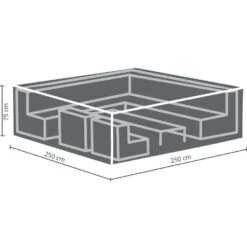 Outdoor Covers Premium Hoes Voor Loungeset - 75x250x250 Cm -Geselecteerde Tuinmeubelwinkel 81010516 0200