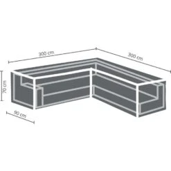 Outdoor Covers Premium Hoes Voor Loungeset - L Vormig - 300x90x70 Cm 8 Outdoor Covers Premium Hoes Voor Loungeset - L Vormig - 300x90x70 Cm -Geselecteerde Tuinmeubelwinkel 81010519 0200