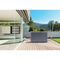 Keter Opbergbox Ontario 870L - Grijs - 147x83x86 Cm -Geselecteerde Tuinmeubelwinkel 81019846 9050