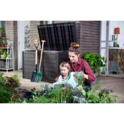 Keter Opbergbox Ontario 870L - Grijs - 147x83x86 Cm -Geselecteerde Tuinmeubelwinkel 81019846 9052