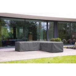 Outdoor Covers Premium Loungesethoes L-vorm 230Lx280R - Grijs -Geselecteerde Tuinmeubelwinkel 81029505 0400