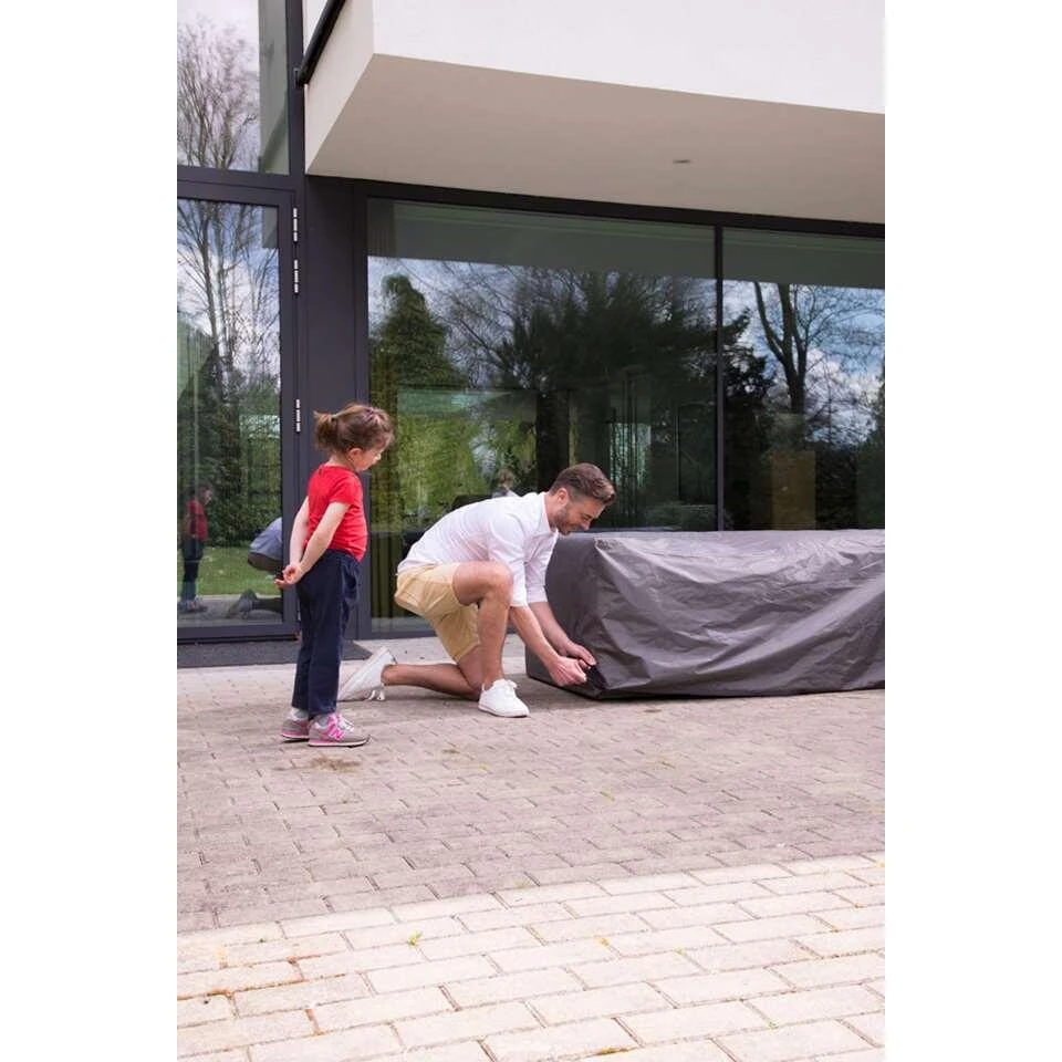 Outdoor Covers Premium Loungesethoes L-vorm 280Lx230R - Grijs 8 Outdoor Covers Premium Loungesethoes L-vorm 280Lx230R - Grijs - Afbeelding 6