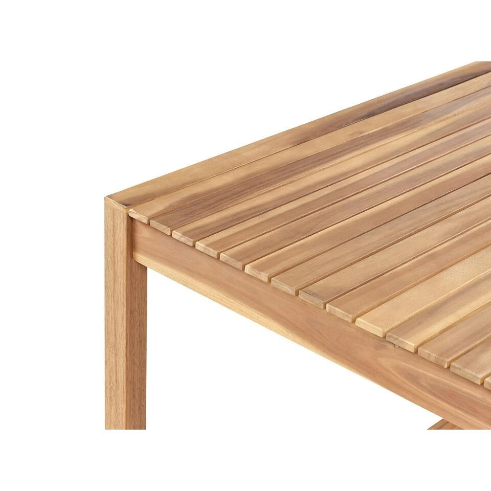 SASSARI II - Tuintafel - Lichte Houtkleur - 90 X 180 Cm - Acaciahout 7 SASSARI II - Tuintafel - Lichte Houtkleur - 90 X 180 Cm - Acaciahout - Afbeelding 5