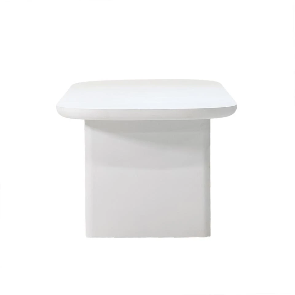 Tuintafel Deens Ovaal - Wit Betonlook - 240x100x75cm - Maya 6 Tuintafel Deens Ovaal - Wit Betonlook - 240x100x75cm - Maya - Afbeelding 4