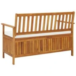 VidaXL Tuinopslagbank 120x63x84 Cm Massief Acaciahout -Geselecteerde Tuinmeubelwinkel 86482c695b6e4dea8a947bf24ce4f8ab