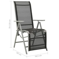 VidaXL - Tuinstoelen - Zilverkleurig - Aluminium - 2 Stuks - Verstelbaar -Geselecteerde Tuinmeubelwinkel 868eaa60aab54b8a8ae2fea20a21c441