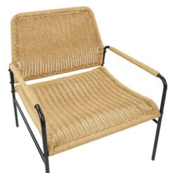 PRASIMO - Tuinstoel Set Van 2 - Naturel - PE Rotan -Geselecteerde Tuinmeubelwinkel 86972deb716442249b3967bbe18483ab