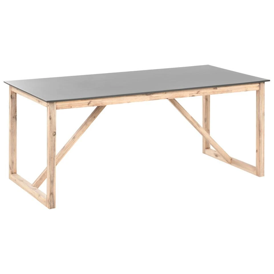 NOTTERI - Tuintafel - Grijs/Bruin - Beton 5 NOTTERI - Tuintafel - Grijs/Bruin - Beton - Afbeelding 3