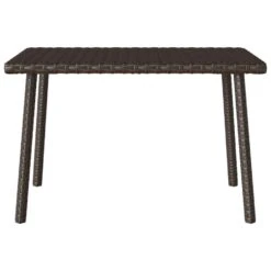 VidaXL - Tuin Salontafel - Bruin - Poly Rattan - 60 X 40 X 37 Cm -Geselecteerde Tuinmeubelwinkel 88bba8d9671c4a2c811daaec7d0a7c96