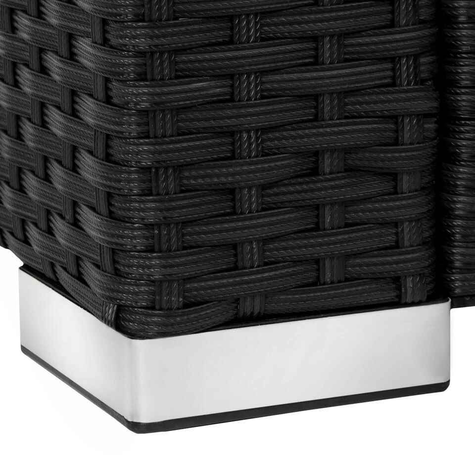 Tectake Wicker Fauteuil Lignano, Zwart 8 Tectake Wicker Fauteuil Lignano, Zwart - Afbeelding 6