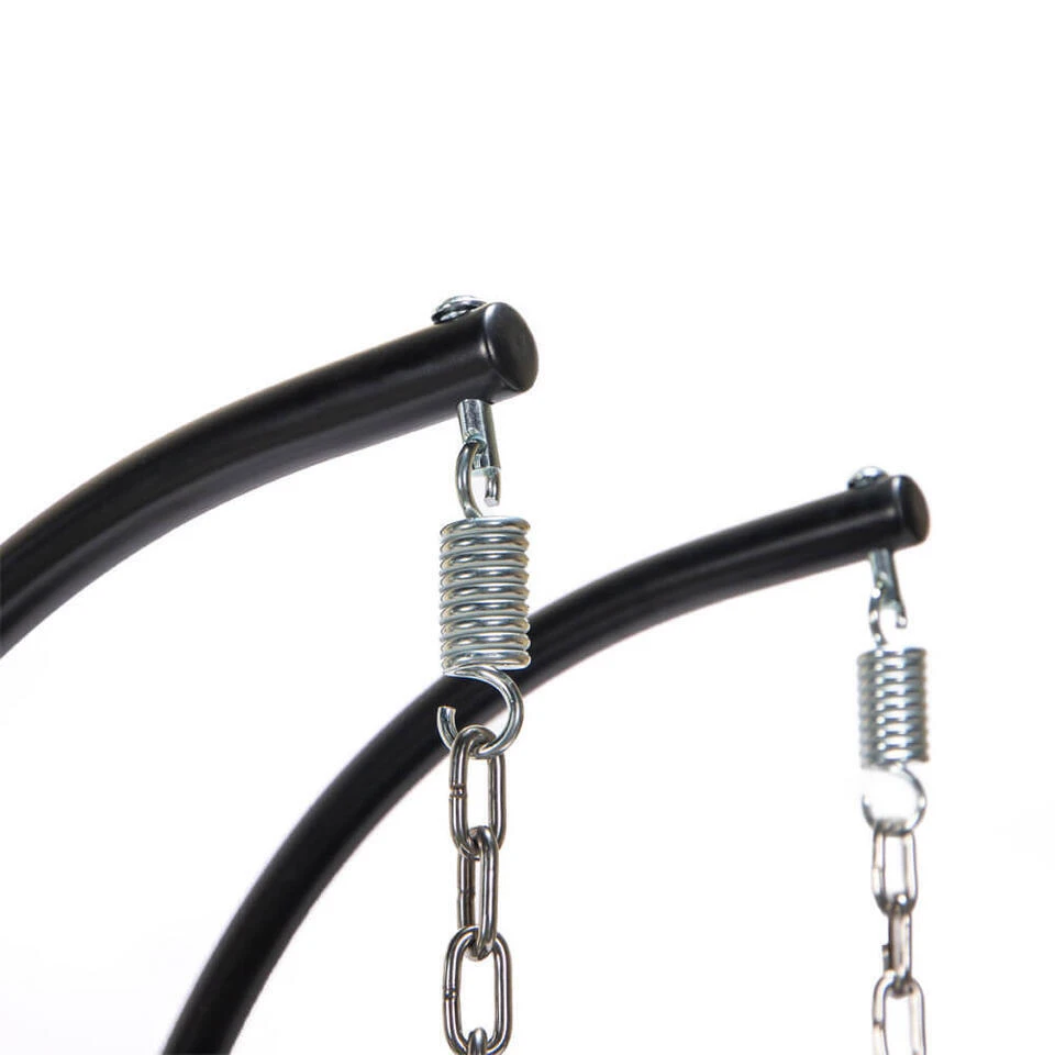 Merkloos HOME DELUXE Polyrotan Hangstoel TWIN Zwart Met Regenhoes 8 Merkloos HOME DELUXE Polyrotan Hangstoel TWIN Zwart Met Regenhoes - Afbeelding 6