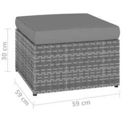 VidaXL - Tuinstoelen - Antraciet - Poly Rattan - Met Voetenbank 19 VidaXL - Tuinstoelen - Antraciet - Poly Rattan - Met Voetenbank -Geselecteerde Tuinmeubelwinkel 8fc543a3a076445e9f805817970e93c8