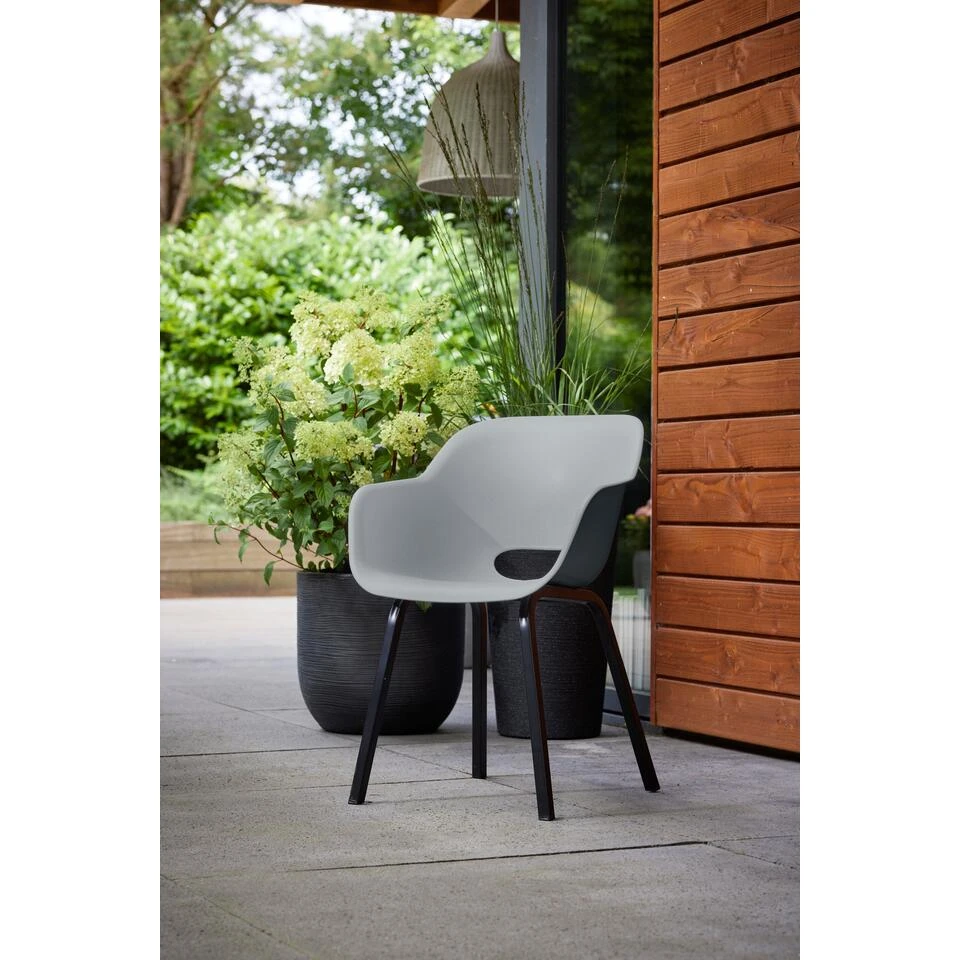 Keter Noa Tuinstoel - 2 Stuks - 55x56,5x80cm - Metalen Frame - Grijs 5 Keter Noa Tuinstoel - 2 Stuks - 55x56,5x80cm - Metalen Frame - Grijs - Afbeelding 3