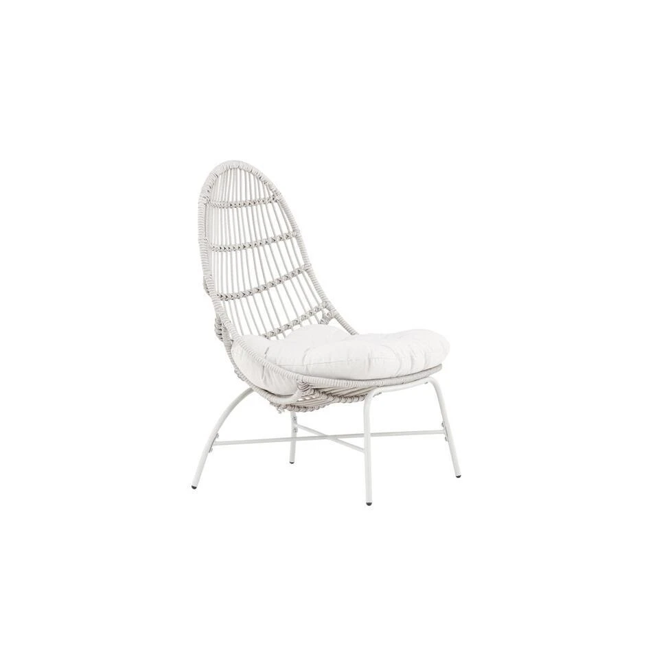 Svea - Ines Outdoor Loungestoel - Wicker - Wit 9 Svea - Ines Outdoor Loungestoel - Wicker - Wit - Afbeelding 7