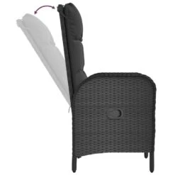 VidaXL - Tuinstoelen - Zwart - Poly Rattan -Geselecteerde Tuinmeubelwinkel 910dd8b26b384d0da5220ceb3b53c6f5
