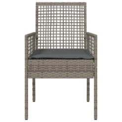 VidaXL - Tuinstoel - Grijs - Poly Rattan - 53 X 60 X 85cm -Geselecteerde Tuinmeubelwinkel 9302302471ad4eebbf9052294ef11ed3